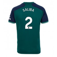 Dres Arsenal William Saliba #2 Rezervni 2023-24 Kratak Rukav